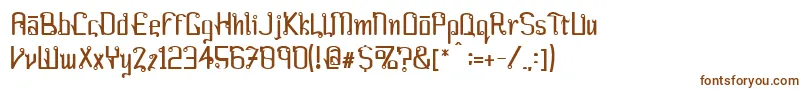 Farang Font – Brown Fonts on White Background