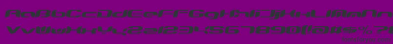 Teknro ffy Font – Black Fonts on Purple Background