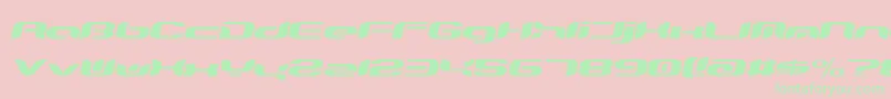 Teknro ffy Font – Green Fonts on Pink Background