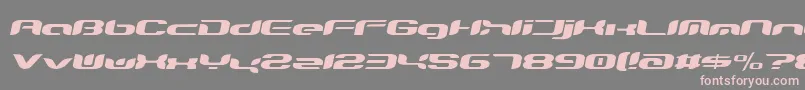 Teknro ffy Font – Pink Fonts on Gray Background