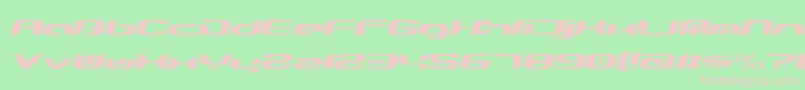 Teknro ffy Font – Pink Fonts on Green Background