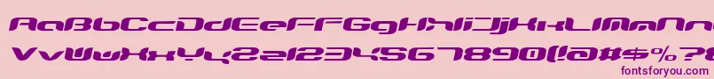 Teknro ffy Font – Purple Fonts on Pink Background