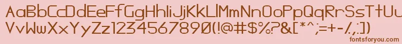 Oposs Font – Brown Fonts on Pink Background
