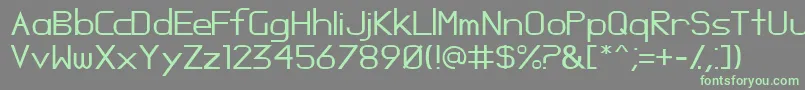 Oposs Font – Green Fonts on Gray Background