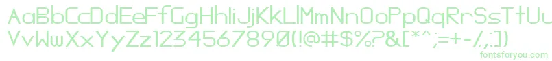 Oposs-Schriftart – Grüne Schriften auf weißem Hintergrund