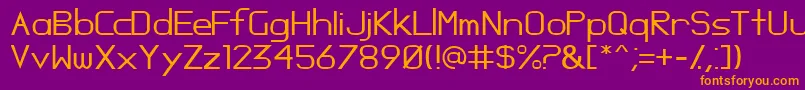 Oposs Font – Orange Fonts on Purple Background