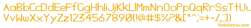 Oposs Font – Orange Fonts on White Background