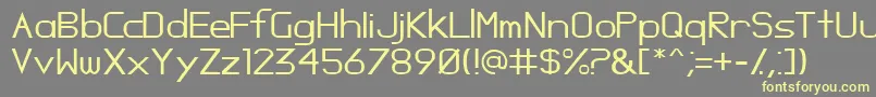 Oposs Font – Yellow Fonts on Gray Background