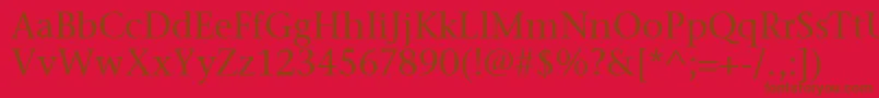 StoneSerifItcTtMedium Font – Brown Fonts on Red Background