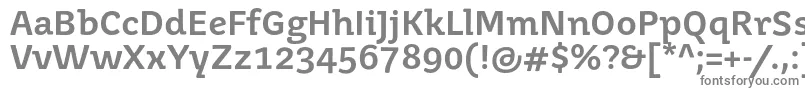 フォントJuvenismedium – 白い背景に灰色の文字