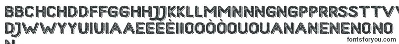 HometownRoughBoldShadow-Schriftart – kreolische Schriften