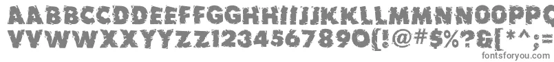 Earthquakemf Font – Gray Fonts on White Background