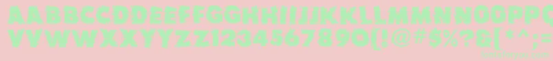 Earthquakemf Font – Green Fonts on Pink Background