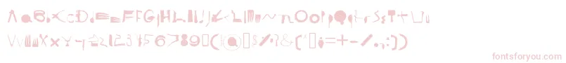 フォントCooksyCutter – 白い背景にピンクのフォント