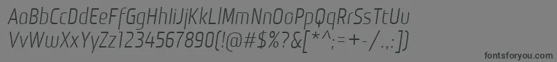 MonitoricaIt Font – Black Fonts on Gray Background