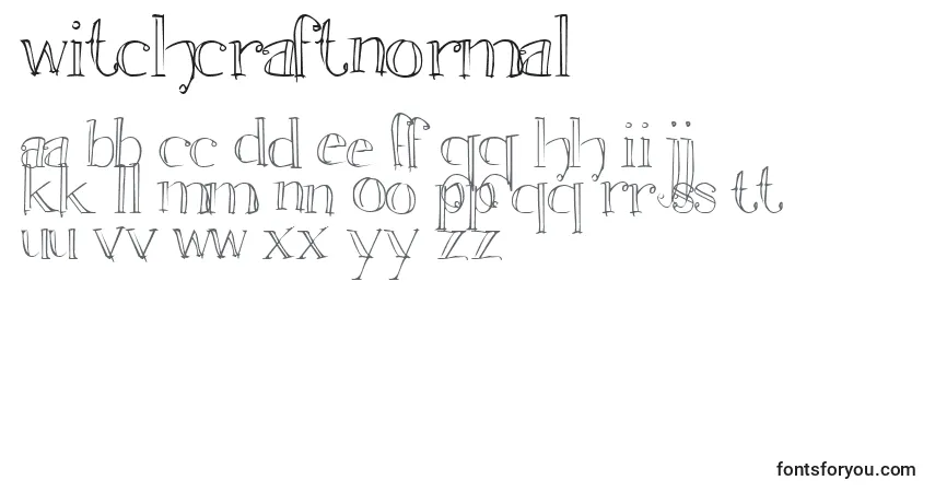 WitchcraftNormalフォント–アルファベット、数字、特殊文字