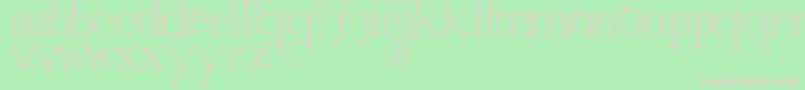 WitchcraftNormal Font – Pink Fonts on Green Background