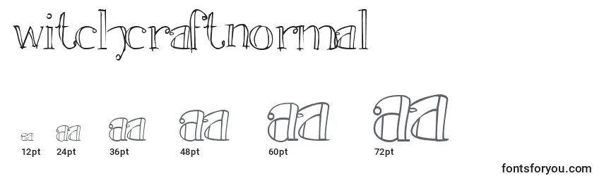 WitchcraftNormal Font Sizes