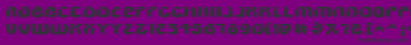 V5AmponUpright Font – Black Fonts on Purple Background