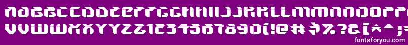 V5AmponUpright Font – White Fonts on Purple Background