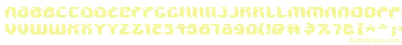フォントV5AmponUpright – 黄色のフォント