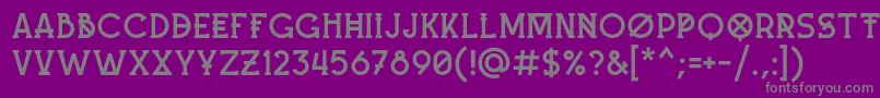 Шрифт MashUp – серые шрифты на фиолетовом фоне
