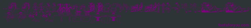 Шрифт RandomThing1 – фиолетовые шрифты на чёрном фоне