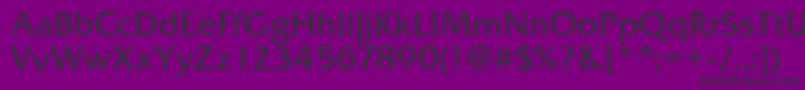 FrizQuadrataRegular Font – Black Fonts on Purple Background