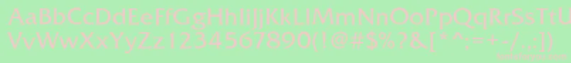 FrizQuadrataRegular Font – Pink Fonts on Green Background