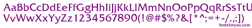 FrizQuadrataRegular Font – Purple Fonts on White Background