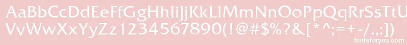 FrizQuadrataRegular Font – White Fonts on Pink Background
