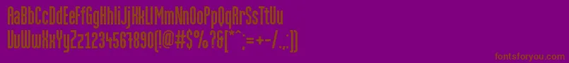 MartenGrotesquec Font – Brown Fonts on Purple Background