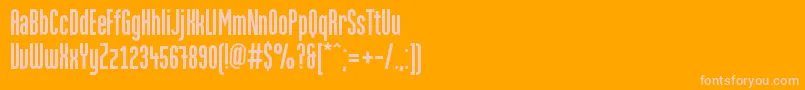 MartenGrotesquec Font – Pink Fonts on Orange Background