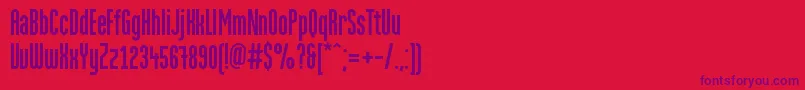 MartenGrotesquec Font – Purple Fonts on Red Background