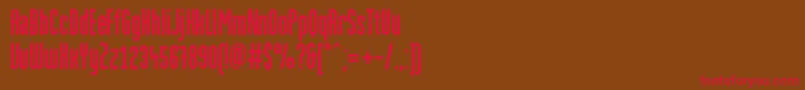 MartenGrotesquec Font – Red Fonts on Brown Background