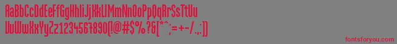 MartenGrotesquec Font – Red Fonts on Gray Background