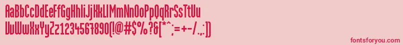 MartenGrotesquec Font – Red Fonts on Pink Background