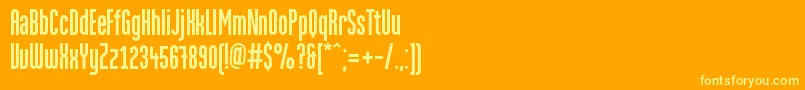 MartenGrotesquec Font – Yellow Fonts on Orange Background