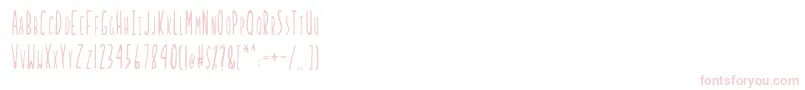 LadybugRegularB-Schriftart – Rosa Schriften auf weißem Hintergrund