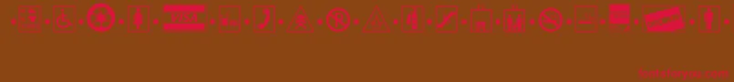 SignsMt Font – Red Fonts on Brown Background