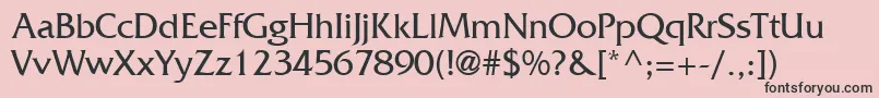 FritzRegular Font – Black Fonts on Pink Background