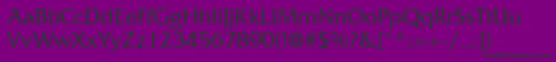 FritzRegular Font – Black Fonts on Purple Background