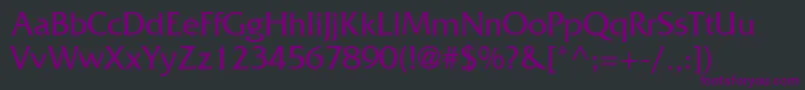 FritzRegular Font – Purple Fonts on Black Background