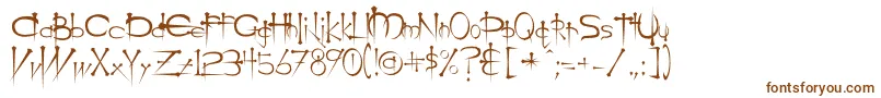 Шрифт Ogilviec – коричневые шрифты