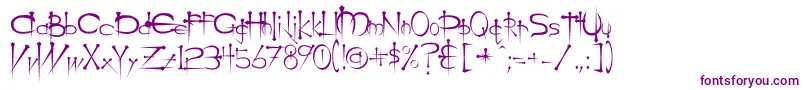 Шрифт Ogilviec – фиолетовые шрифты