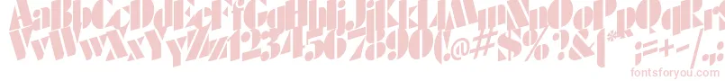 CrowsRegularTtstd Font – Pink Fonts on White Background