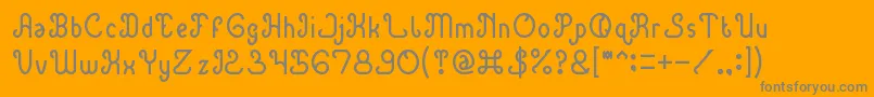 More about GreenAvocadoThin Font GreenAvocadoThin Font – Gray Fonts on Orange Background