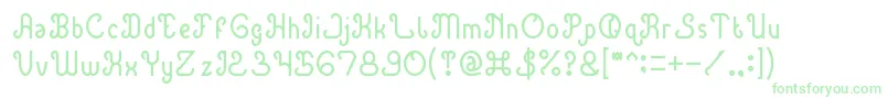 GreenAvocadoThin Font – Green Fonts