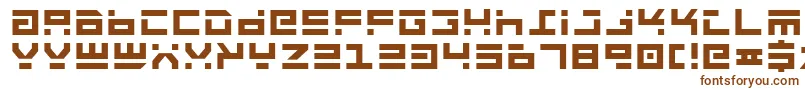 Rocktb Font – Brown Fonts on White Background