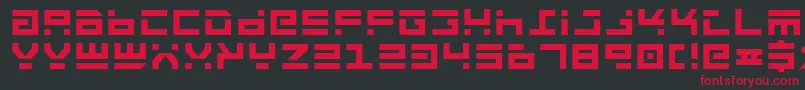 fuente Rocktb – Fuentes Rojas Sobre Fondo Negro